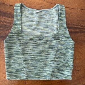 Aritzia Sunday Best Green Tank Cropped Top Size XS